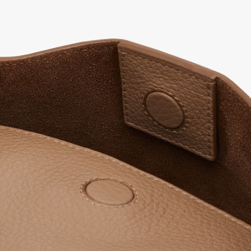 Cuyana Double Loop Ženske Torbe za Rame Kaki Boja | JIW8116PM