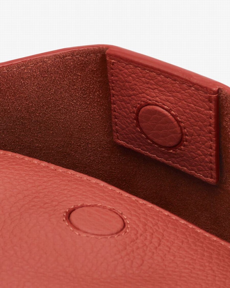 Cuyana Double Loop Ženske Torbe za Rame Tamno Koraljne | HVM842TZ