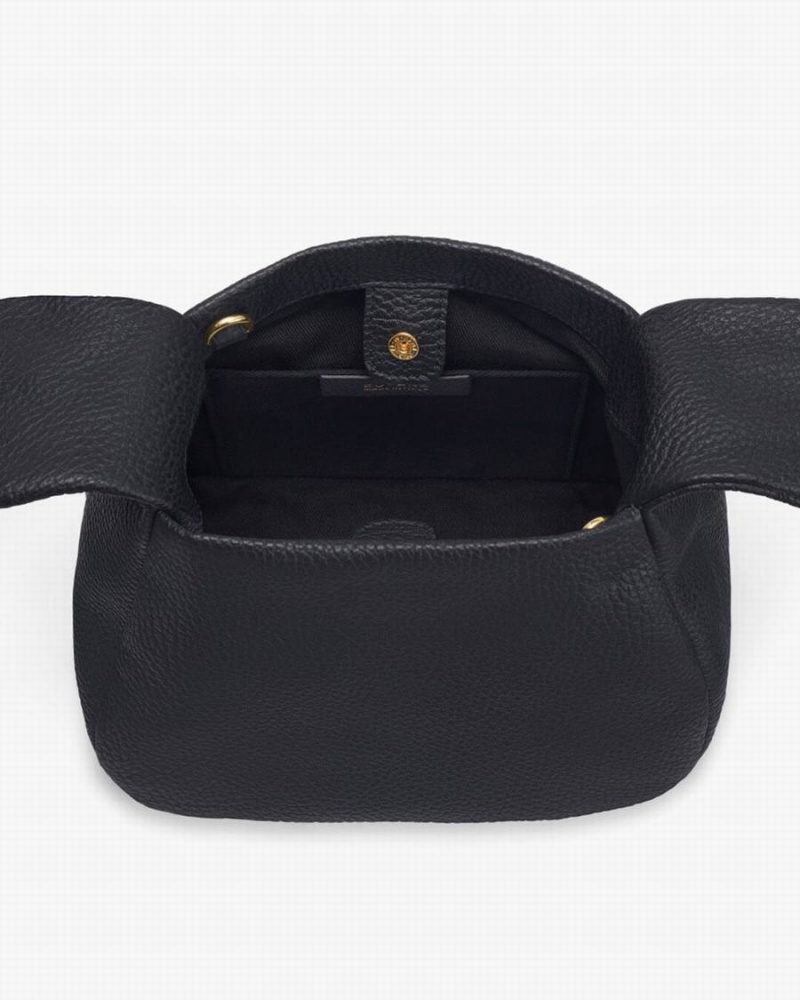 Cuyana Mini Bow Ženske Torbe za Rame Crne | OBC616SH