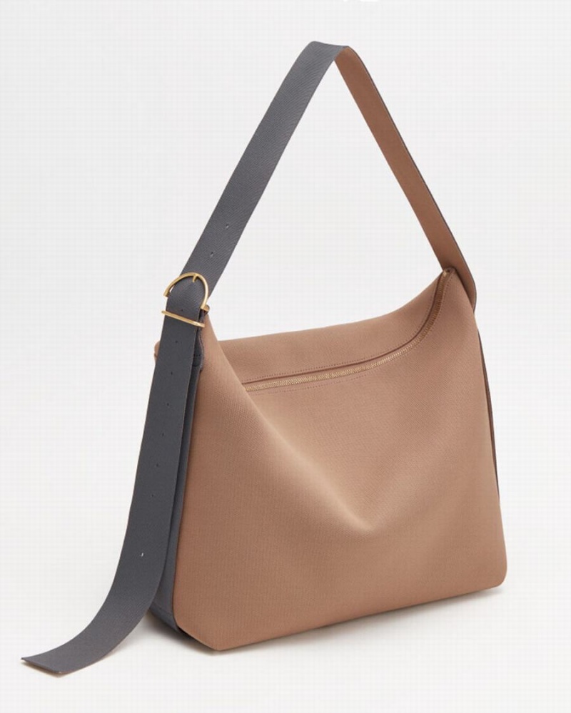 Cuyana Oversized Sling Ženske Torba Crossbody Kaki Boja | FCU3064QN