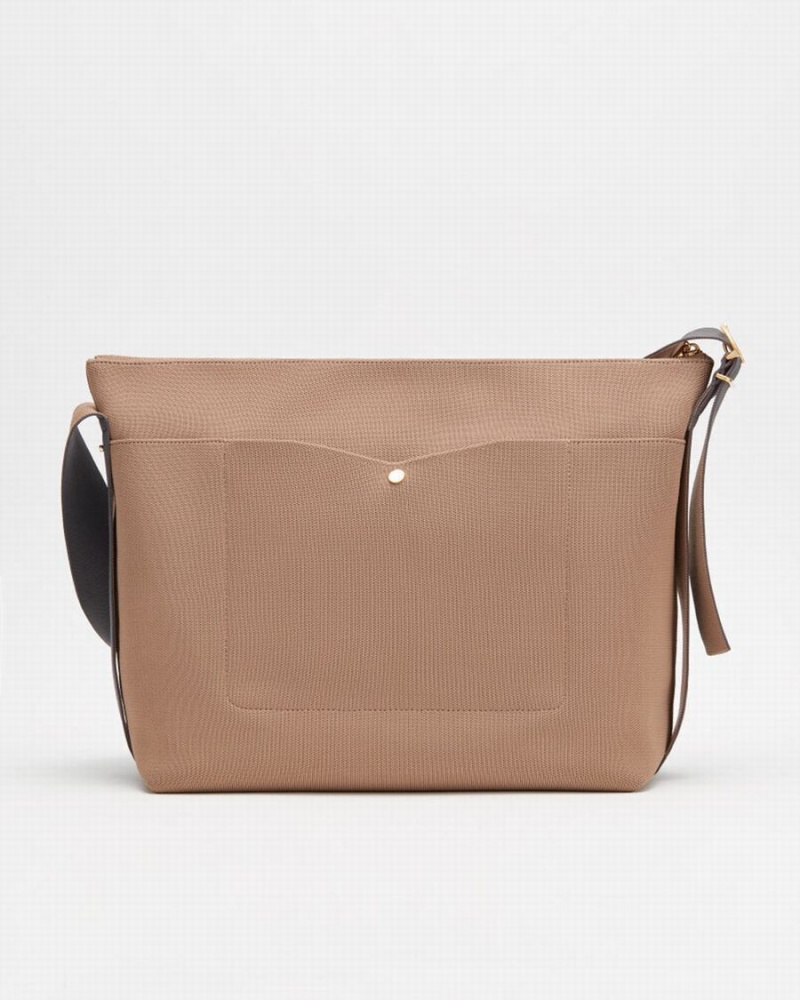 Cuyana Oversized Sling Ženske Torba Crossbody Kaki Boja | FCU3064QN