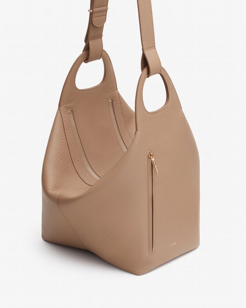 Cuyana Paloma Ženske Torbe za Rame Kaki Boja | GUH2268HB