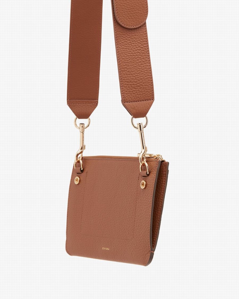 Cuyana System Zipper Ženske Pouches Smeđe | UEF2225FM