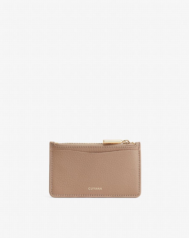 Cuyana Zip Ženske Vlasnici Kartica Kaki Boja | GRO8716FW
