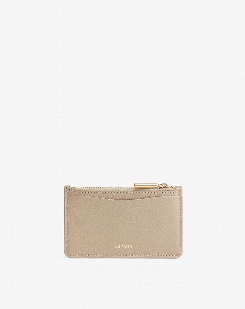 Cuyana Zip Ženske Vlasnici Kartica Sive | FWS8165FR