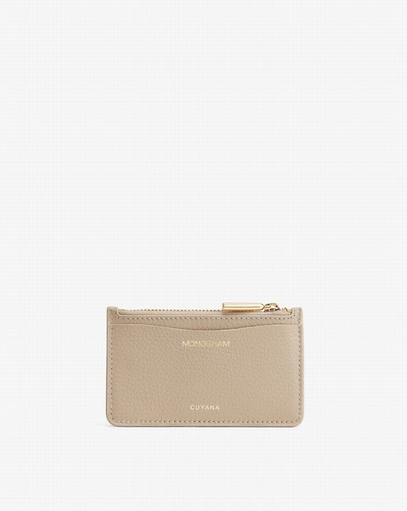 Cuyana Zip Ženske Vlasnici Kartica Sive | FWS8165FR